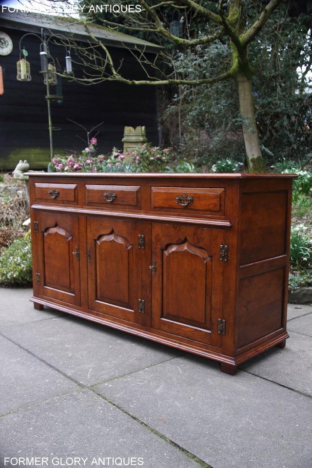 Image 82 of TITCHMARSH & GOODWIN STYLE DRESSER BASE SIDEBOARD HALL TABLE