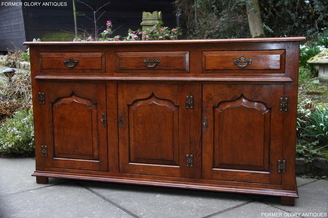 Image 89 of TITCHMARSH & GOODWIN STYLE DRESSER BASE SIDEBOARD HALL TABLE