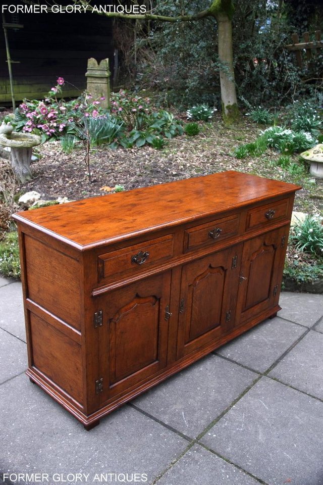 Image 96 of TITCHMARSH & GOODWIN STYLE DRESSER BASE SIDEBOARD HALL TABLE
