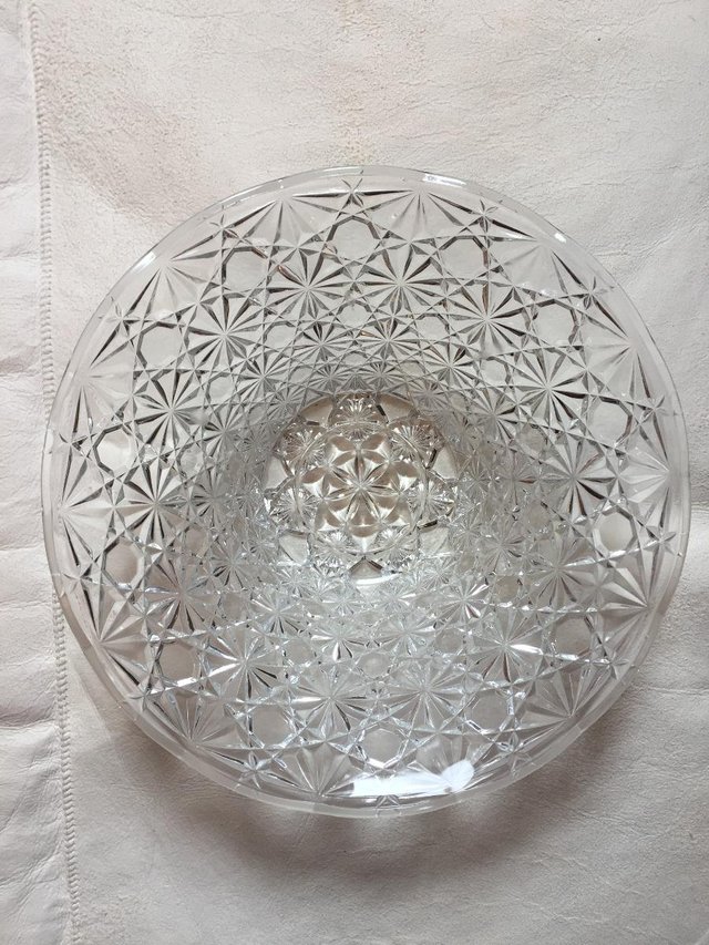 Image 2 of Glass bowl trifle dish/punch bowl large 26 cm diameter