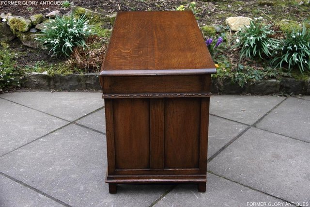 Image 13 of TITCHMARSH AND GOODWIN CARVED OAK BLANKET CHEST BOX COFFER