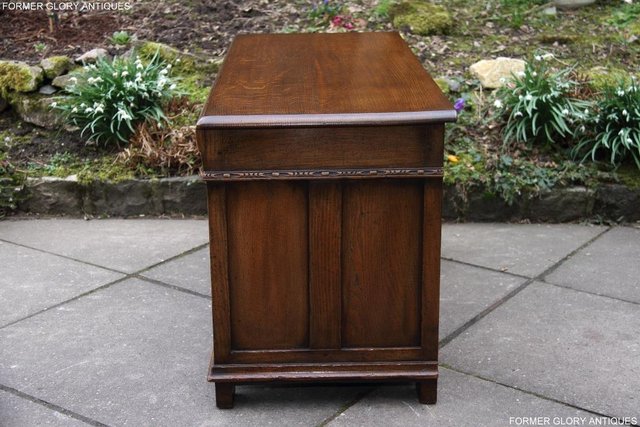 Image 54 of TITCHMARSH AND GOODWIN CARVED OAK BLANKET CHEST BOX COFFER