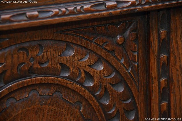 Image 64 of TITCHMARSH AND GOODWIN CARVED OAK BLANKET CHEST BOX COFFER