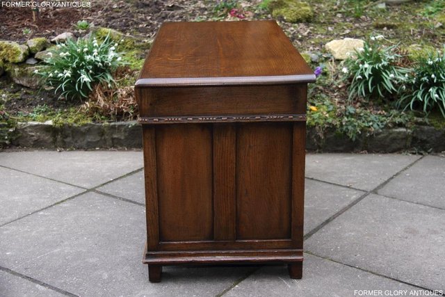 Image 87 of TITCHMARSH AND GOODWIN CARVED OAK BLANKET CHEST BOX COFFER