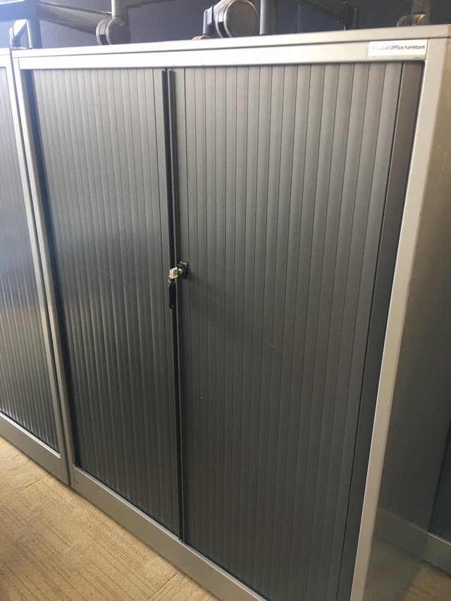 Image 4 of cheap Metal storage cupboardtambour doors with keys London