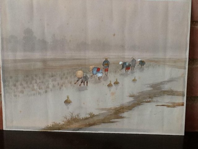 Preview of the first image of PAINTING WORKING IN THE RICE FIELDS.