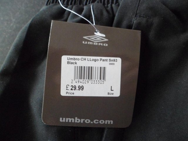 Preview of the first image of brand new Umbro llonga pants.