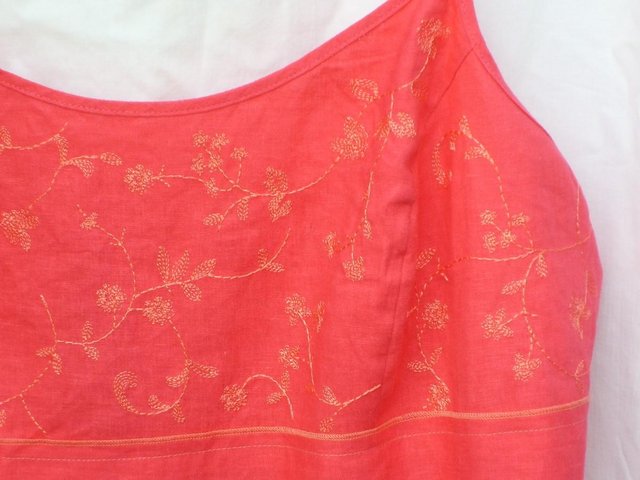 Image 2 of M&S Pink Linen Mix Vest Top – Size 16 NEW