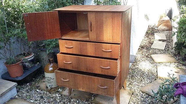 Image 7 of Mid Century Teak Chest of Drawers / Tall Boy by Wrighton