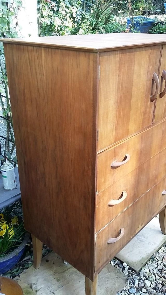 Image 8 of Mid Century Teak Chest of Drawers / Tall Boy by Wrighton