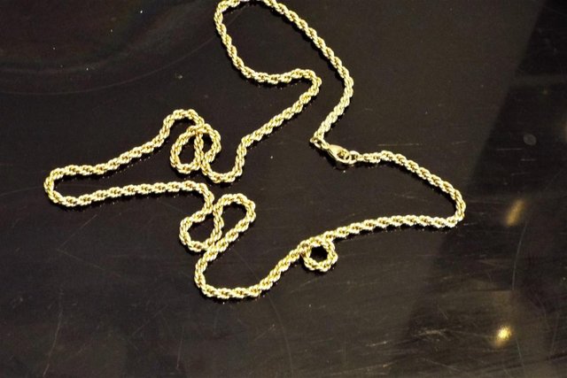 Preview of the first image of Large Gold plated Necklace.