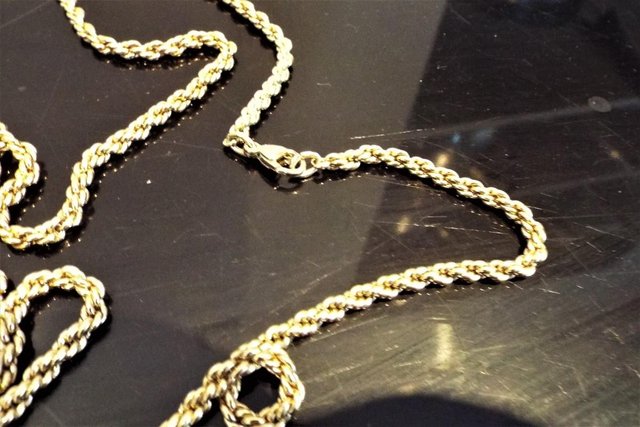 Image 3 of Large Gold plated Necklace