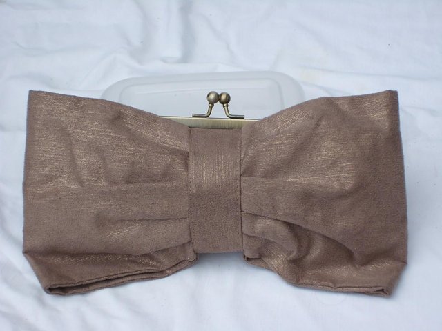 Image 2 of ACCESSORIZE Snap Top Bow Handbag/Clutch