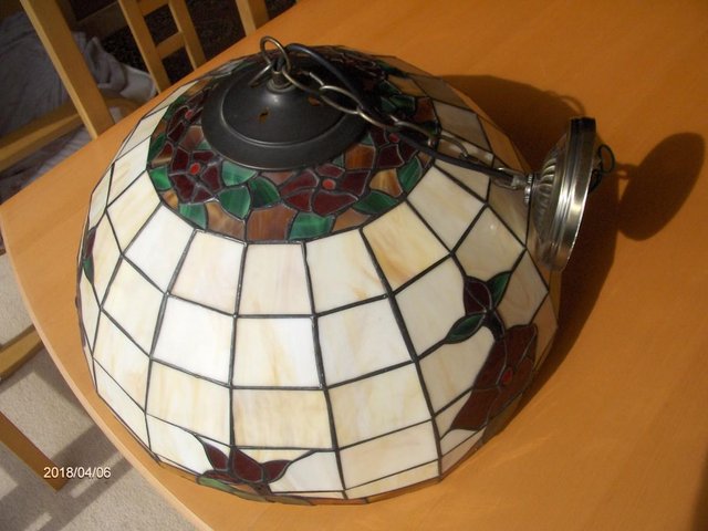 Image 3 of retro multi coloured large lamp shade