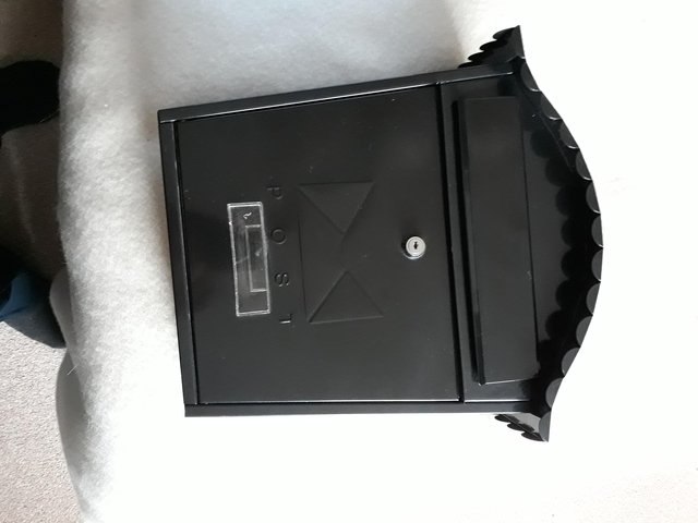 Preview of the first image of Mountable black lockable letterbox.