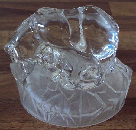 Preview of the first image of Beautiful RCR Crystal Polar Bear With Cub Ornament.