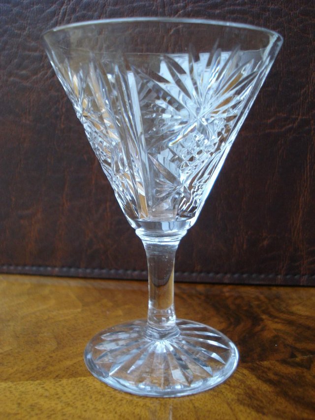 Image 3 of 6 x ANTIQUE LEAD CUT GLASS SET OF STUART CRYSTAL STOURBRIDGE