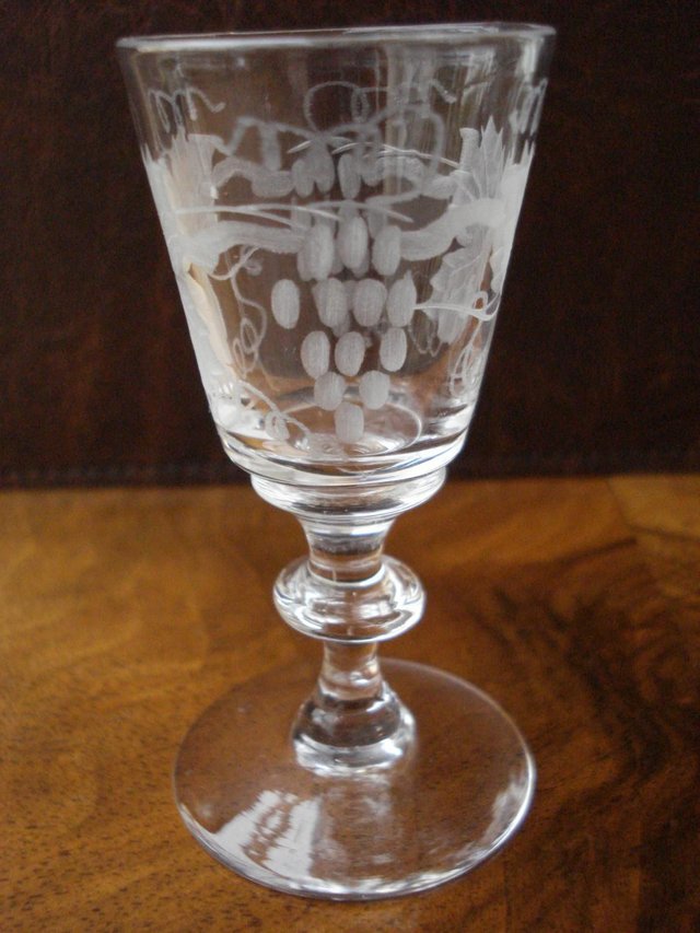 Image 2 of 5 x GLASSES ANTIQUE CUT GLASS SET STUART CRYSTAL STOURBRIDGE