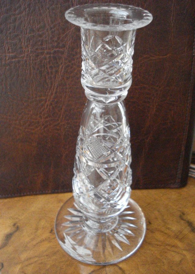 Image 2 of CANDLE HOLDER ANTIQUE CUT GLASS STUART CRYSTAL STOURBRIDGE