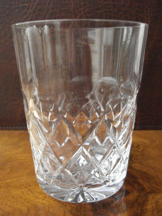 Preview of the first image of WHISKY TUMBLER ANTIQUE CUT GLASS STUART CRYSTAL STOURBRIDGE.