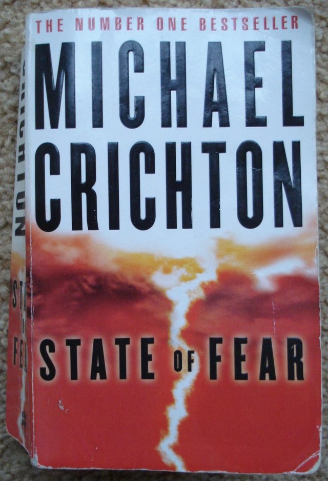 Preview of the first image of “STATE OF FEAR” BY MICHAEL CRICHTON – PAPERBACK BOOK.