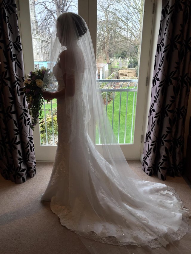 Image 2 of David Tutera Kerri size 8 wedding dress