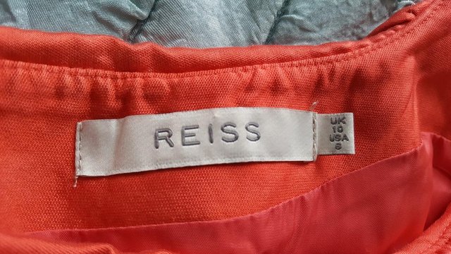 Image 3 of Deep orange REISS dress - UK size 10