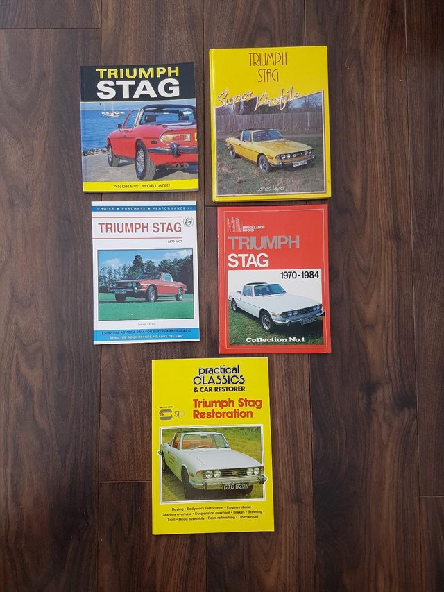 Preview of the first image of Triumph Stag Books set of 5.