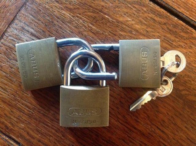 Preview of the first image of Padlocks - Abus brass.