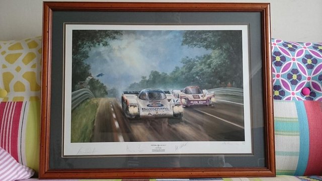 Preview of the first image of Le Mans ltd Edition signed print.