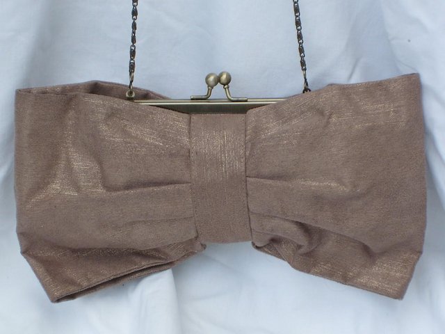Image 3 of ACCESSORIZE Snap Top Bow Handbag/Clutch