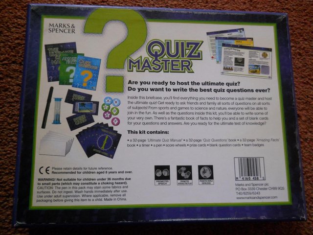 Image 2 of Marks and Spencer Quiz Master Game