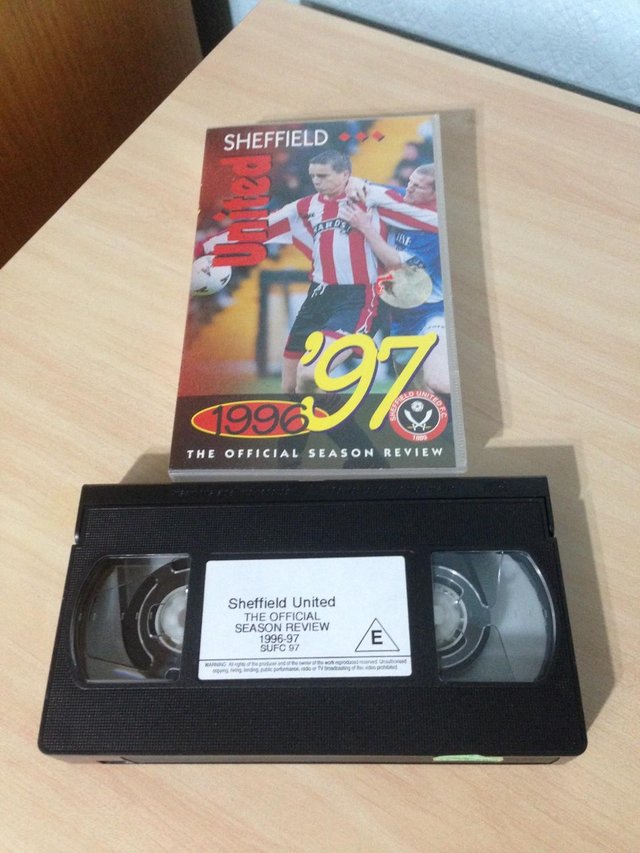 Preview of the first image of Sheffield United 1996-1997 Season Review VHS.
