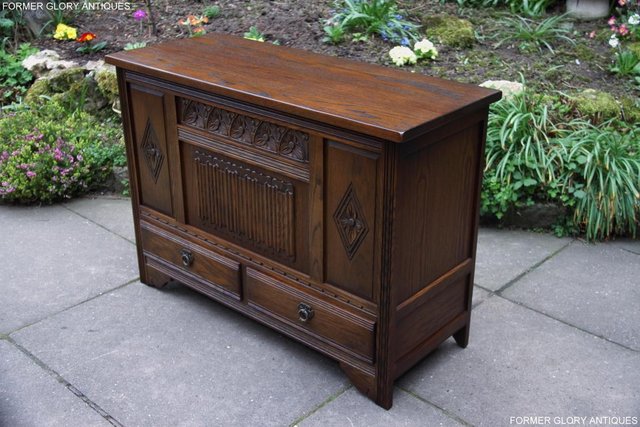 Image 60 of OLD CHARM LIGHT OAK BLANKET TOY BOX DOWER CHEST DRAWERS UNIT