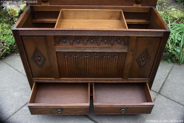 Image 77 of OLD CHARM LIGHT OAK BLANKET TOY BOX DOWER CHEST DRAWERS UNIT