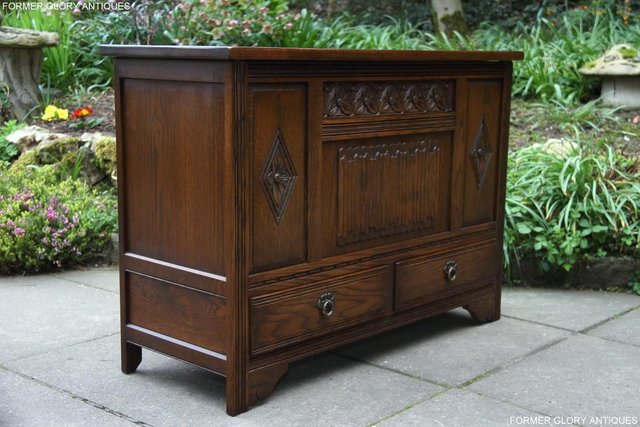 Image 78 of OLD CHARM LIGHT OAK BLANKET TOY BOX DOWER CHEST DRAWERS UNIT