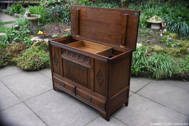 Image 97 of OLD CHARM LIGHT OAK BLANKET TOY BOX DOWER CHEST DRAWERS UNIT