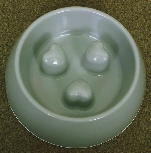 Preview of the first image of Large Dogs Grey Anti Gulp Bowl.