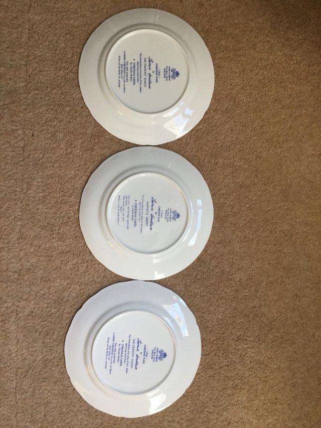 Image 3 of 3 Aynsley fine chine Christmas plates