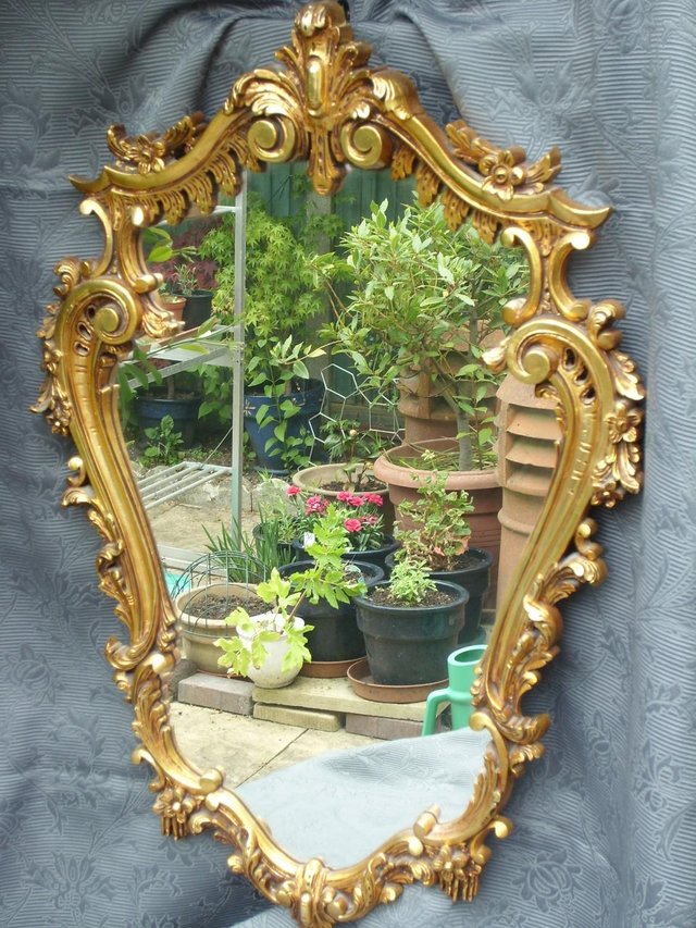 Preview of the first image of Baroque/French Chateau Chic Framed Mirror.