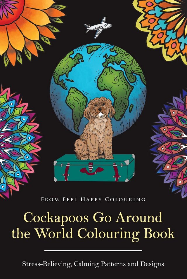 Preview of the first image of Cockapoos Go Around the World Colouring Book (Bestseller).