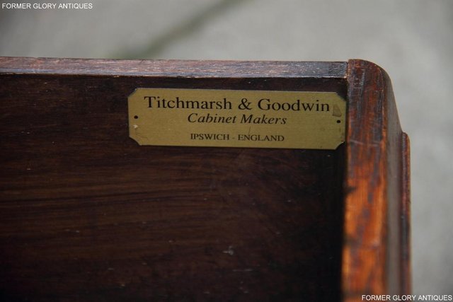Image 5 of TITCHMARSH GOODWIN OAK BLANKET TOY DOWER CHEST BOX TV STAND