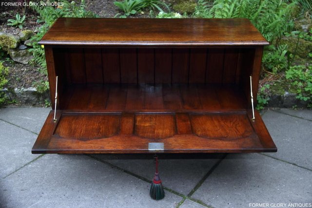 Image 6 of TITCHMARSH GOODWIN OAK BLANKET TOY DOWER CHEST BOX TV STAND