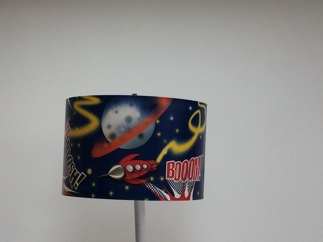 Preview of the first image of Space Rocket Lampshade (30cm diameter).