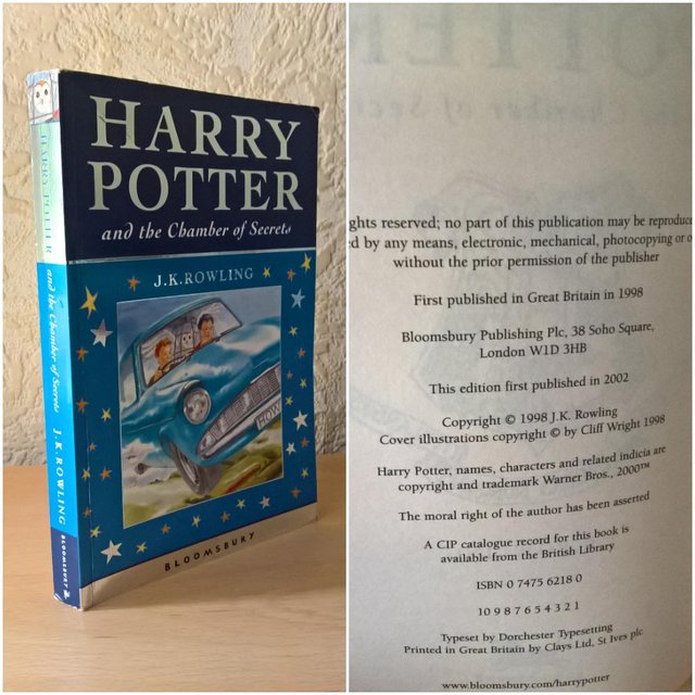 Preview of the first image of Harry Potter and the Chamber of Secrets, [First Edition].