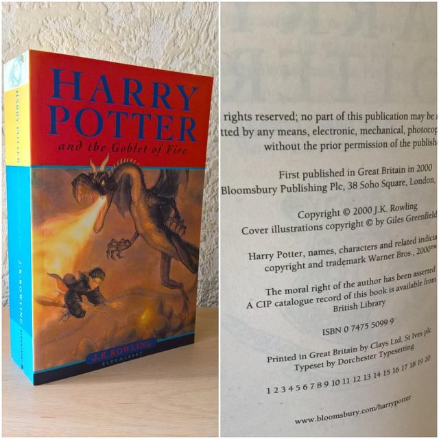 Preview of the first image of Harry Potter And The Goblet Of Fire, 1st edition.