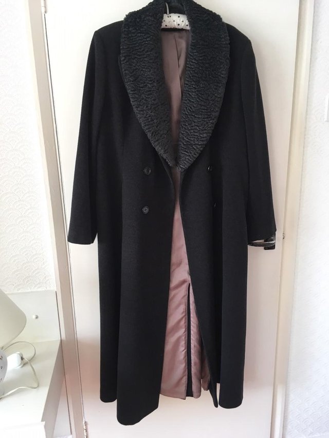 Wool cashmere mix coat