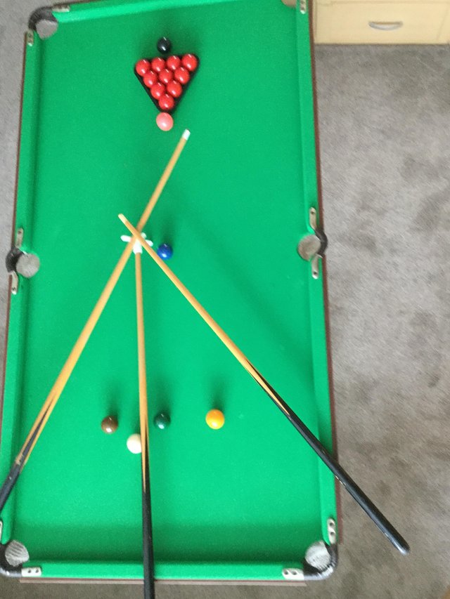 Image 2 of Snooker and Pool Table 4ft 6in