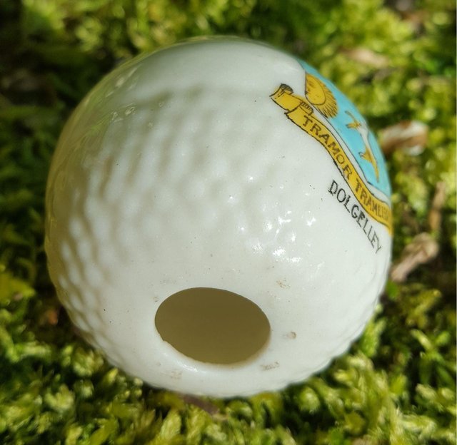 Image 2 of Dolgelley crested ware China golf ball