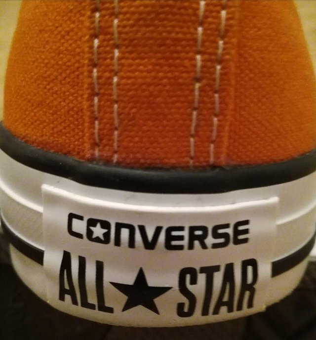 Image 2 of UNISEX CONVERSE CHUCK TAYLOR ALL STARS Orange Canvas Shoes 9